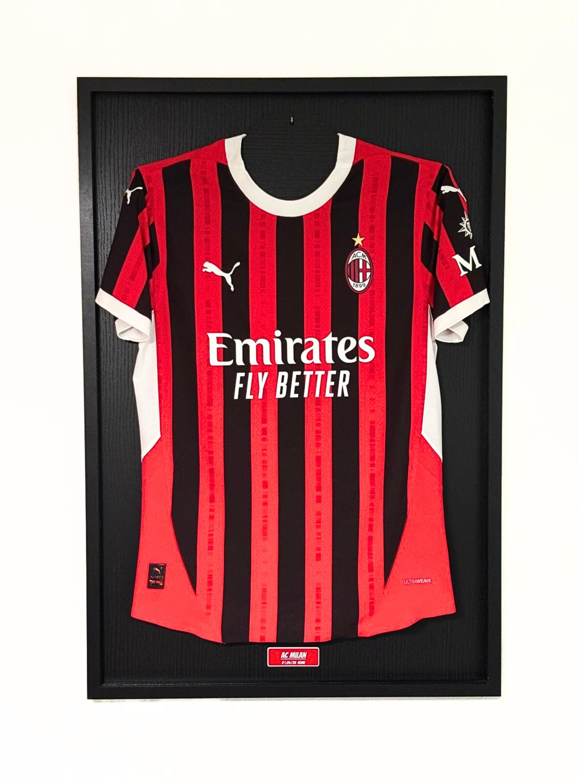 HIP MY WALL Fußball-Rahmen | AC Milan Authentic Heimtrikot