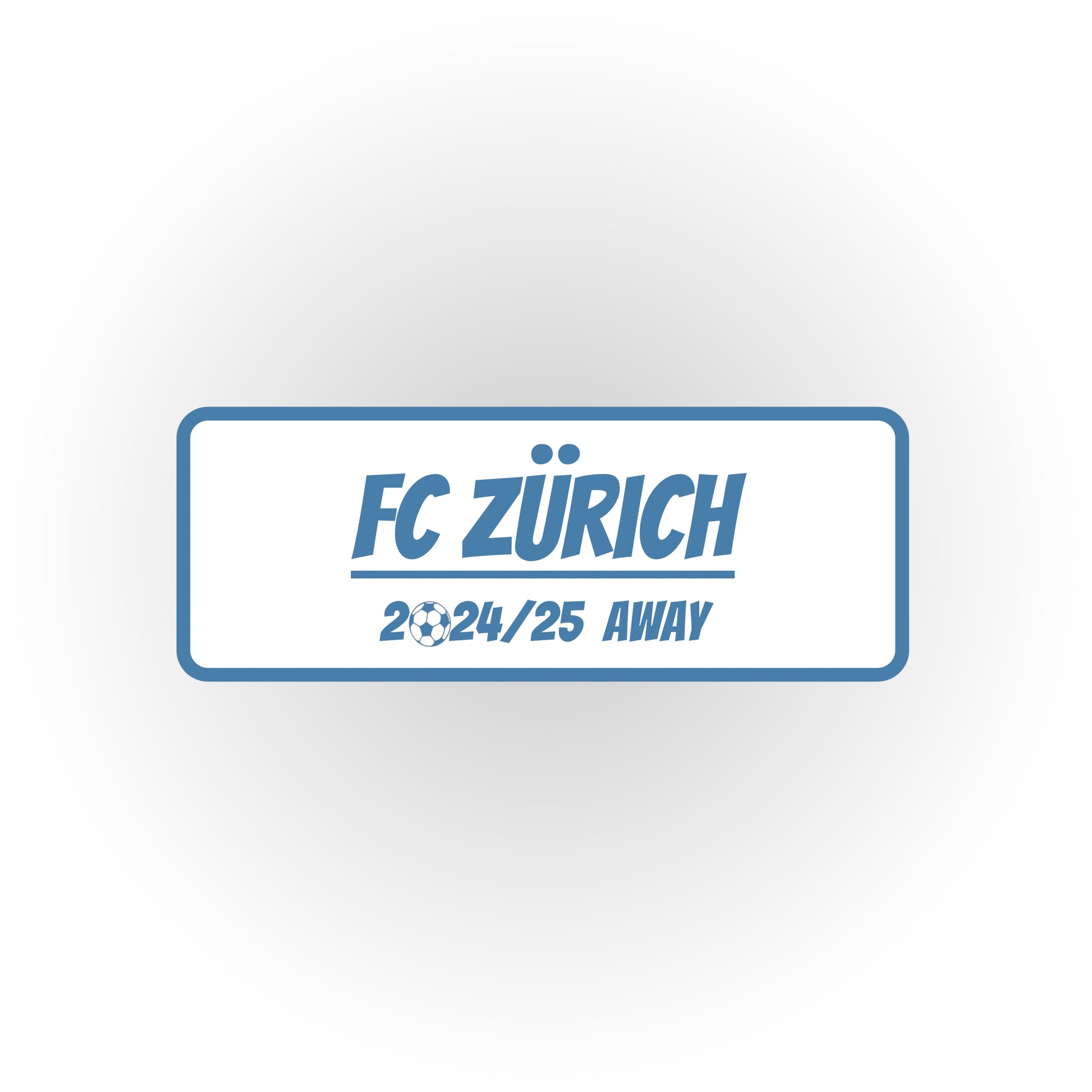 HIP MY WALL Fußball-Rahmen | FC Zürich Auswärtstrikot