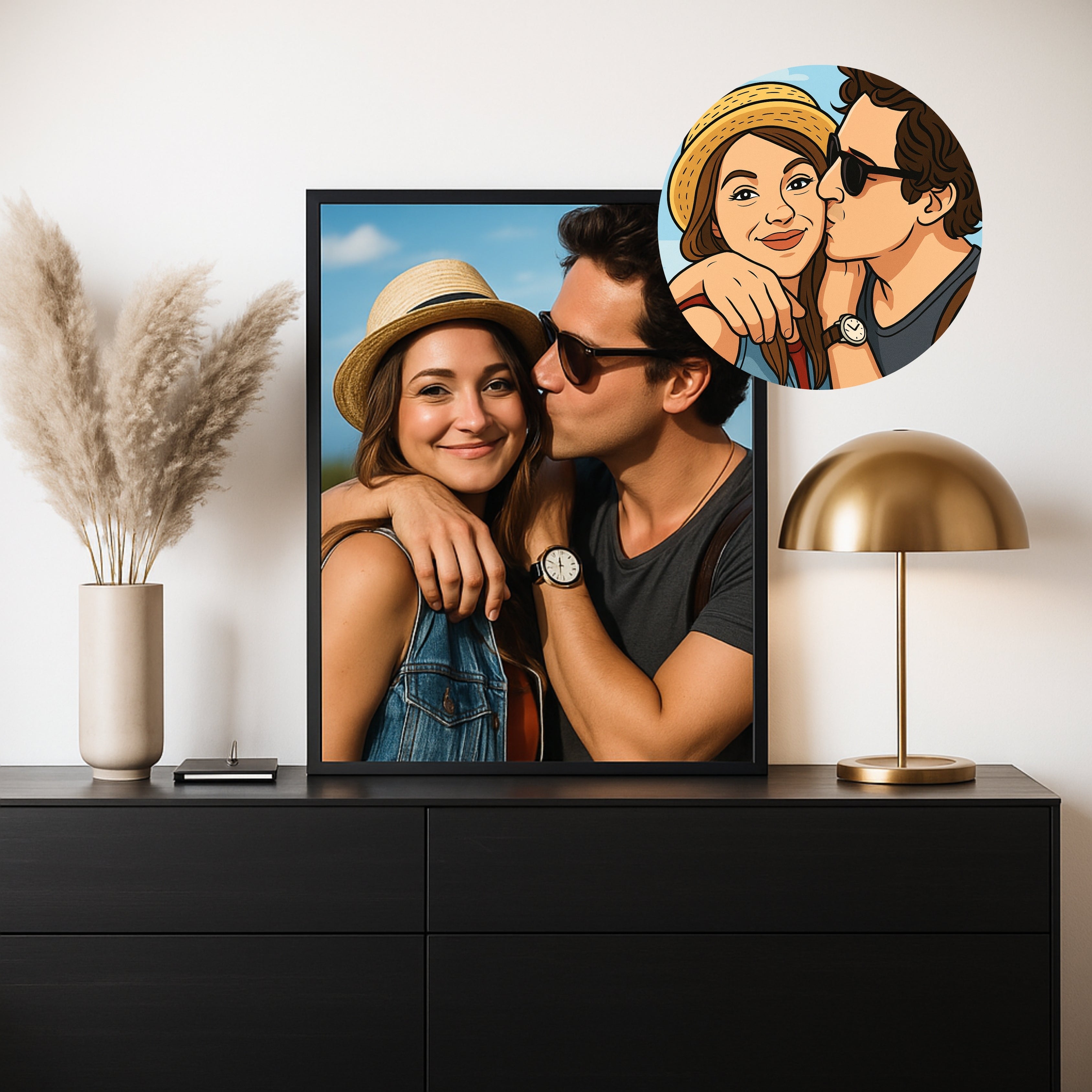 Personalisiertes Bild mit Rahmen