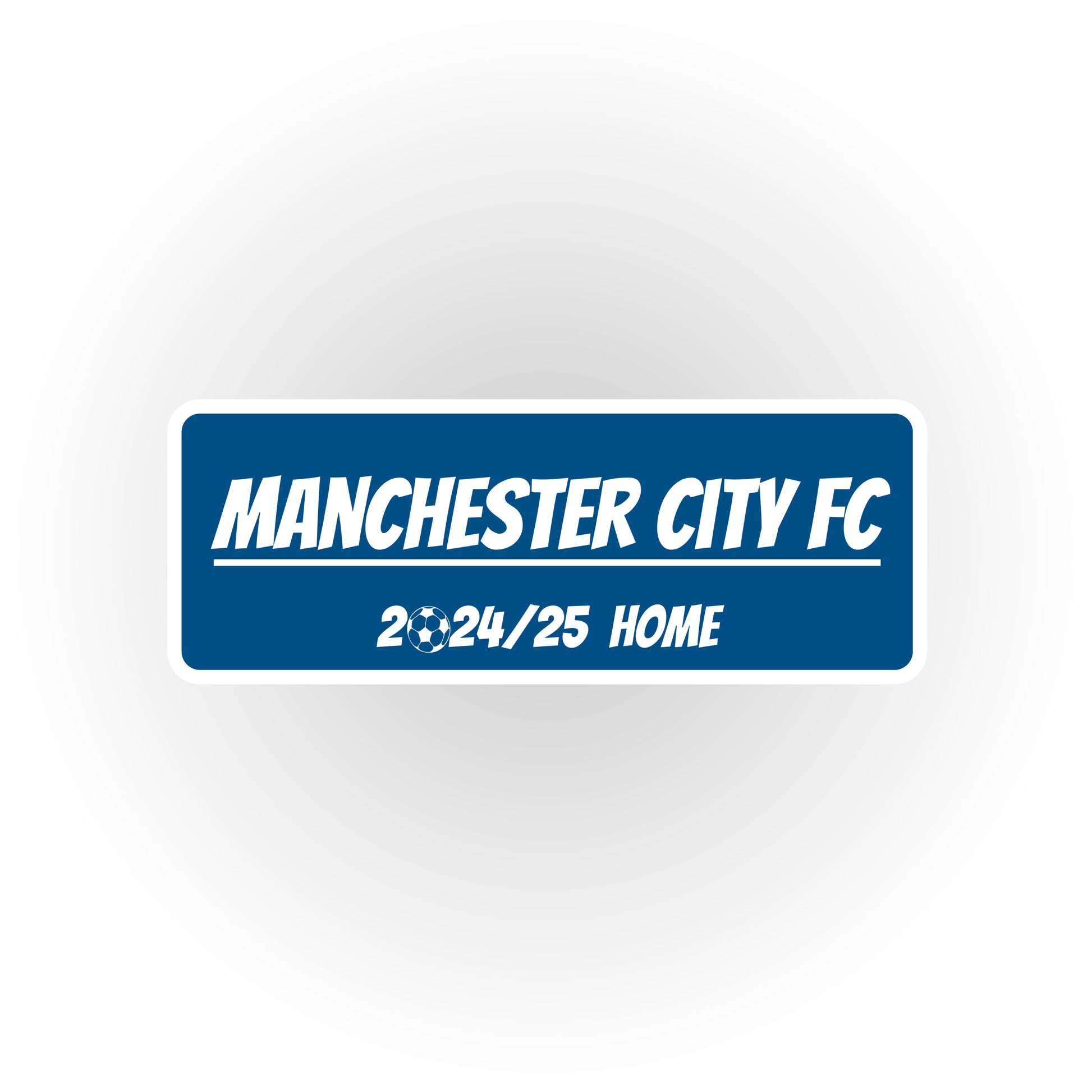 HIP MY WALL Fußball-Rahmen | Manchester City Home Trikot 2024/25