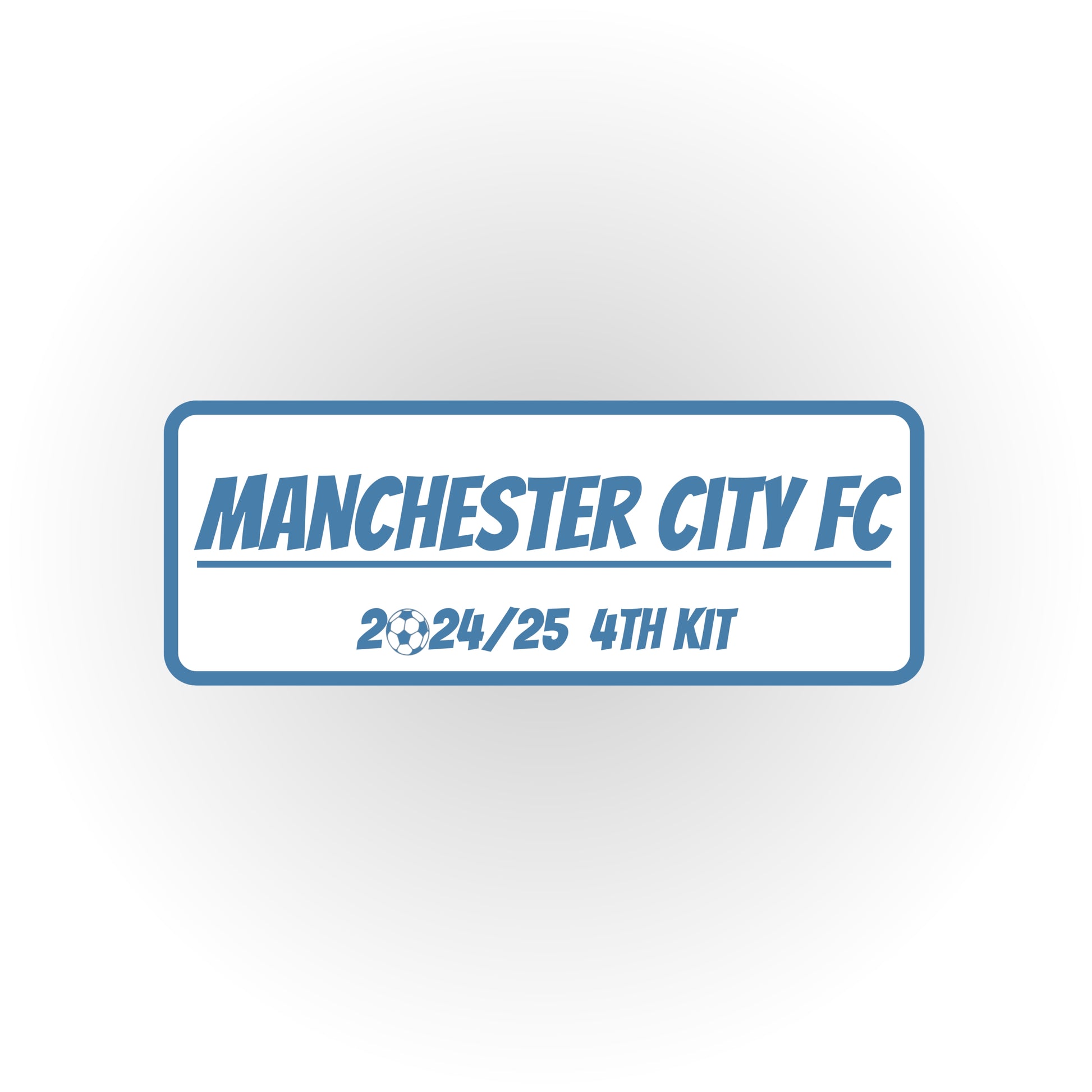 HIP MY WALL  Fußball-Rahmen | Manchester City 4th Trikot 2024/25