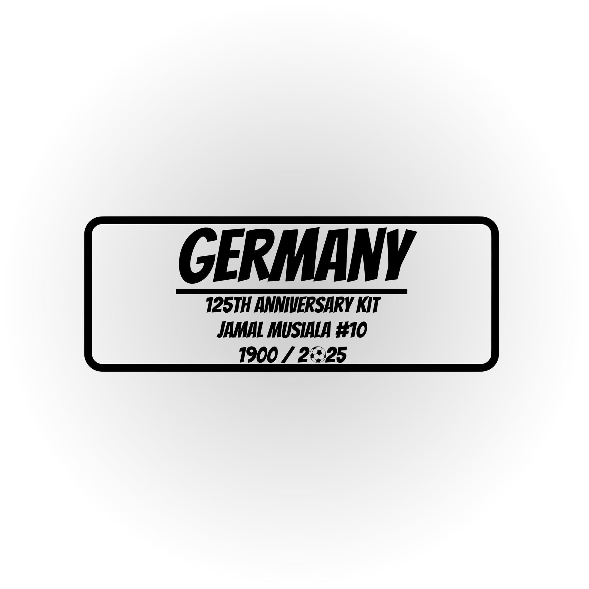 HIP MY WALL Fußball-Rahmen | Deutschland Heimtrikot 2024 – Langarm