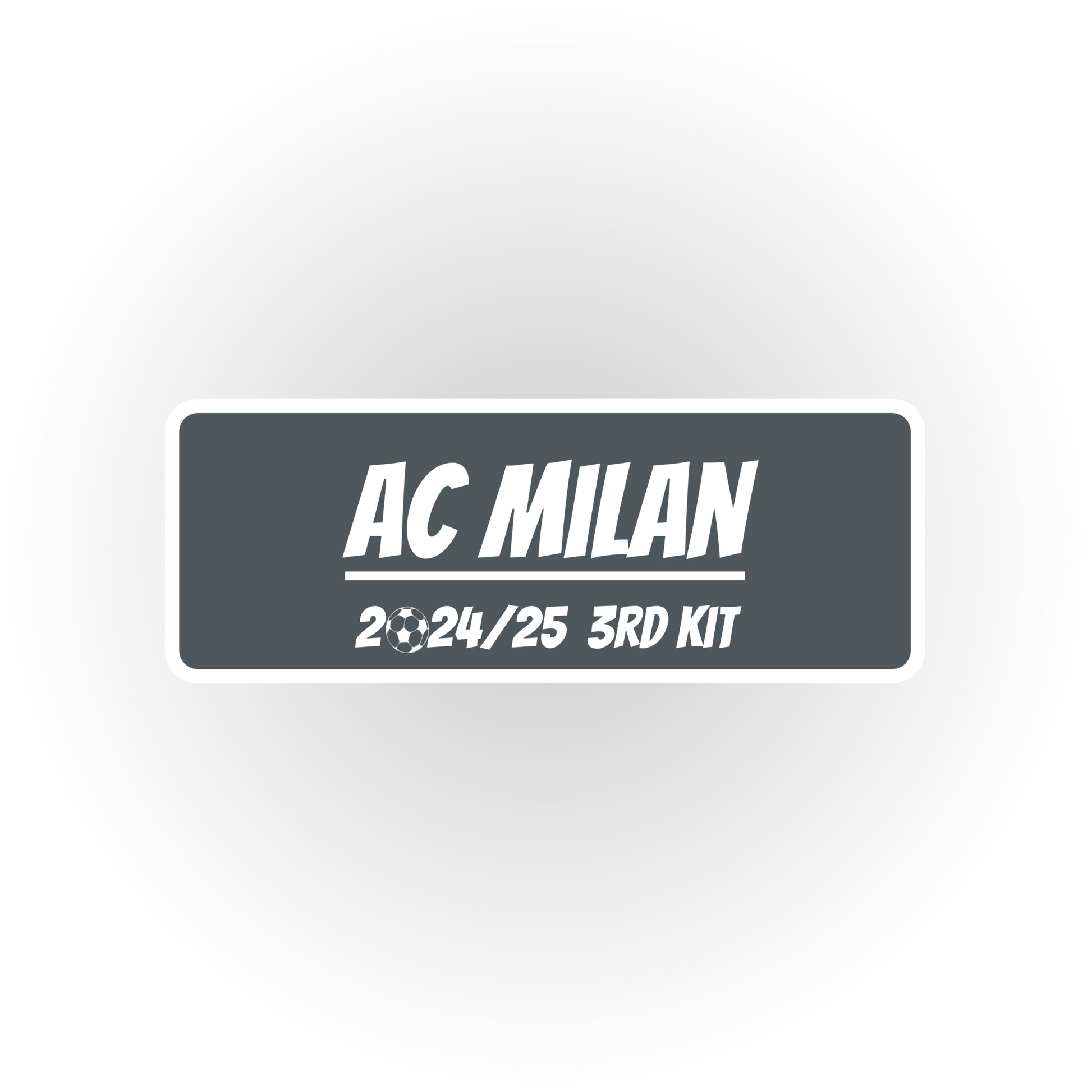 HIP MY WALL Fußball-Rahmen | AC Milan Auswärtstrikot 2024/25 - Authentic