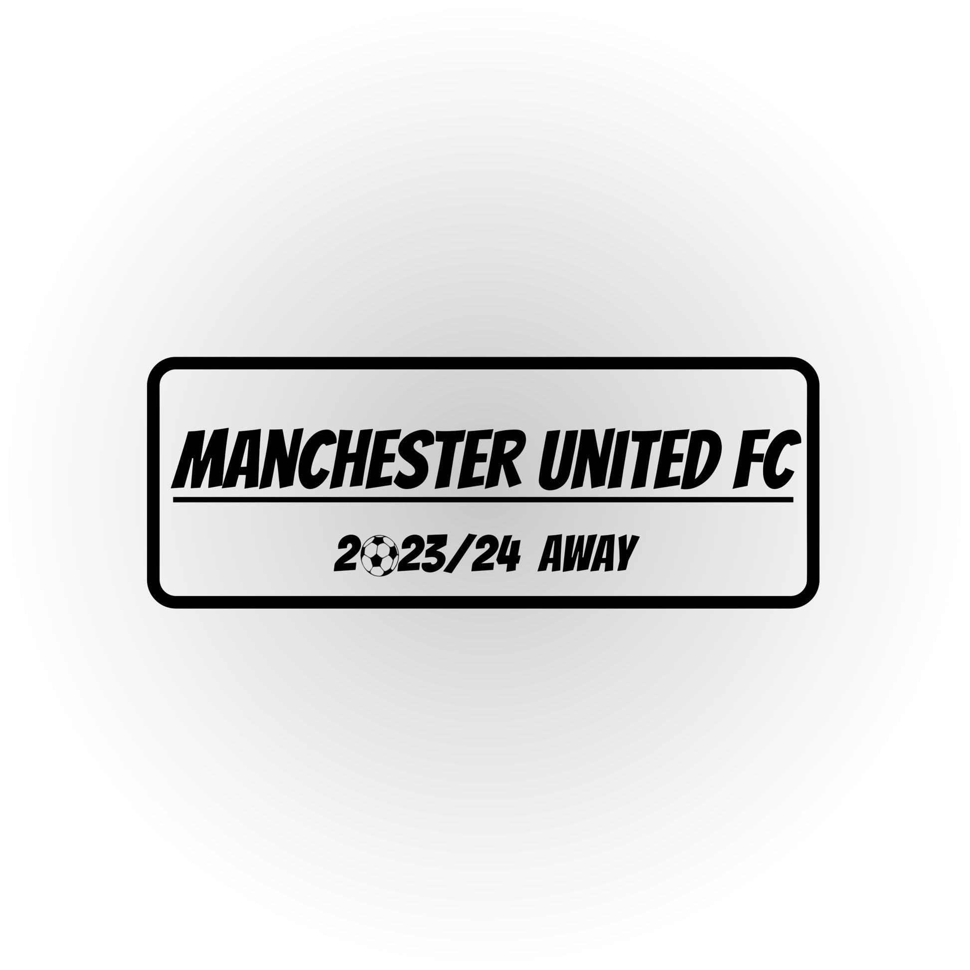 HIP MY WALL Fußball-Rahmen | Manchester United Away Trikot 2023/24 – Authentic
