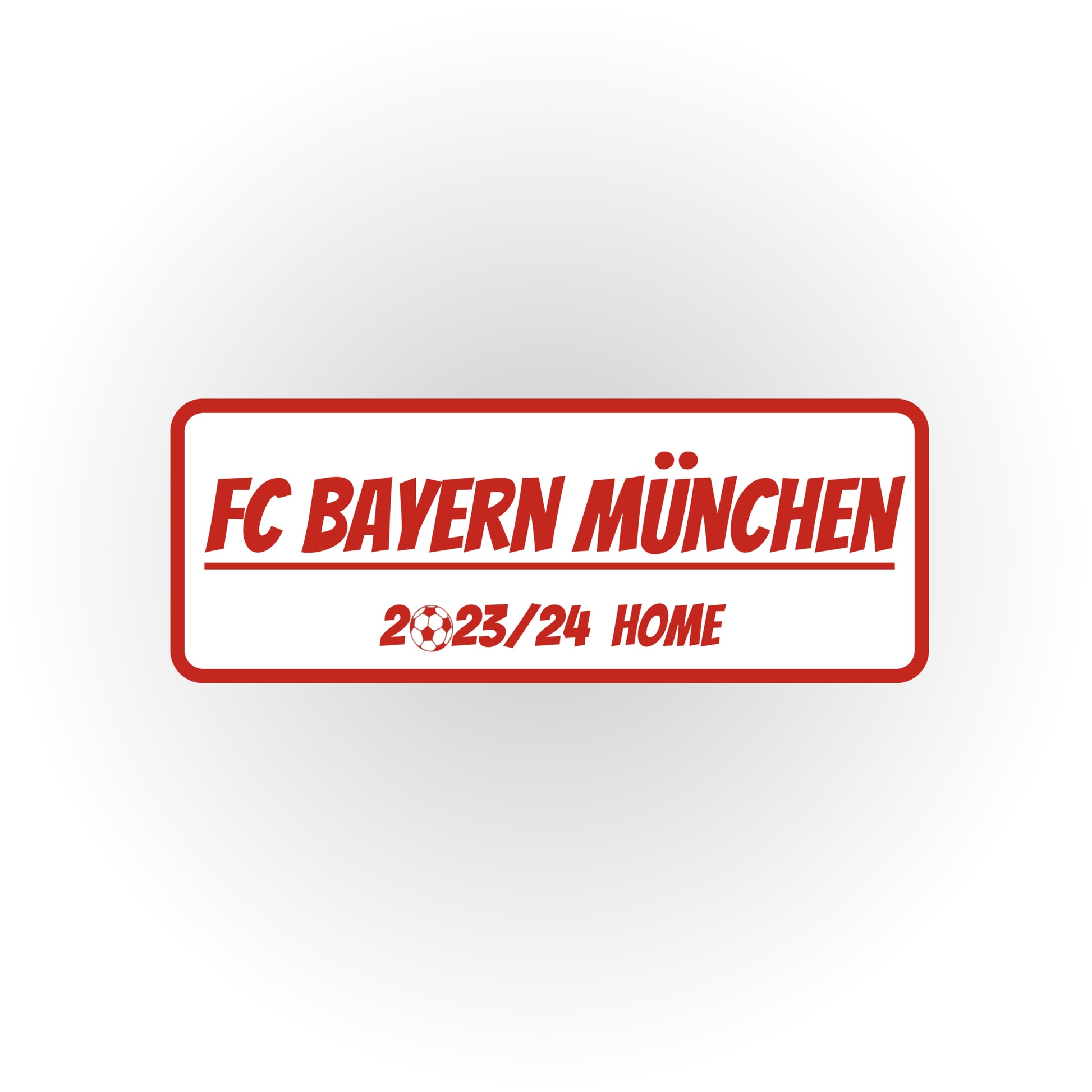 HIP MY WALL Fußball-Rahmen | FC Bayern München Home Trikot 2023/24