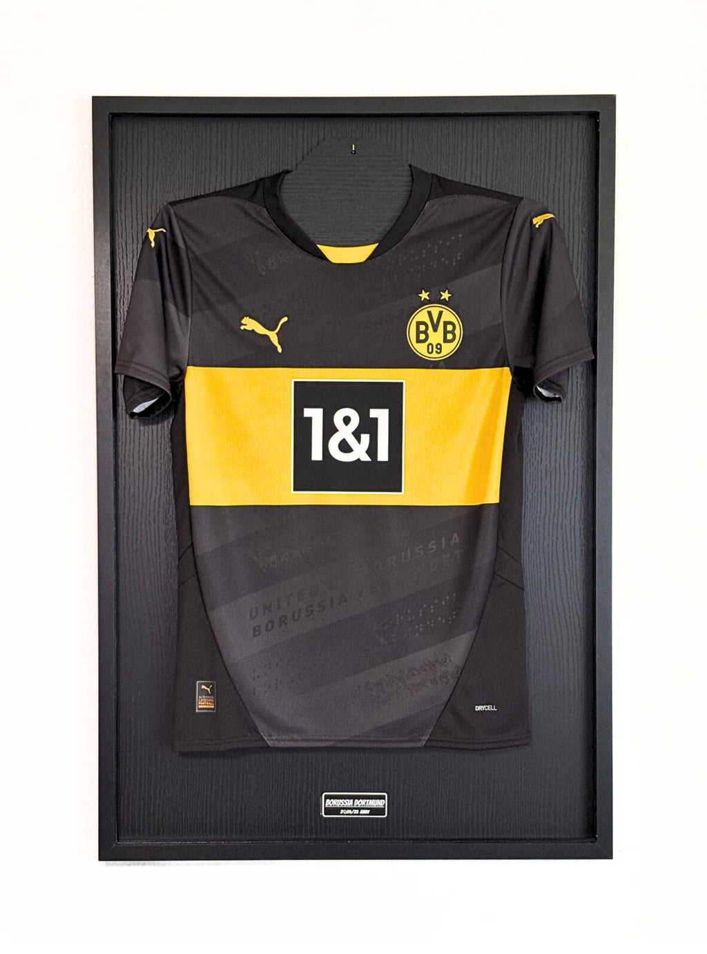 HIP MY WALL Fußball-Rahmen | Borussia Dortmund Auswärtstrikot