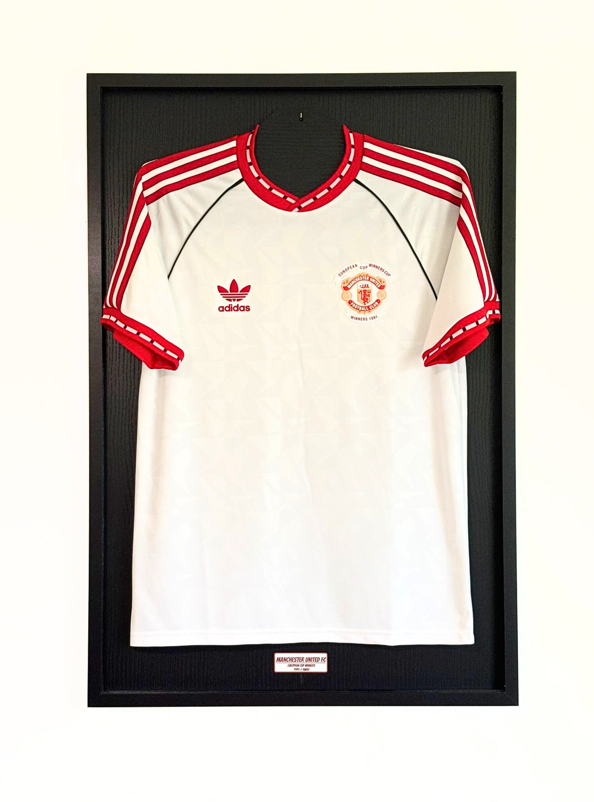 HIP MY WALL Fußball-Rahmen | Manchester United European Cup Winners 1991 Away Trikot
