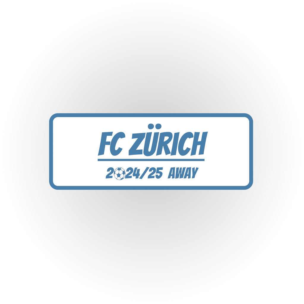 HIP MY WALL Fußball-Rahmen | FC Zürich Auswärtstrikot
